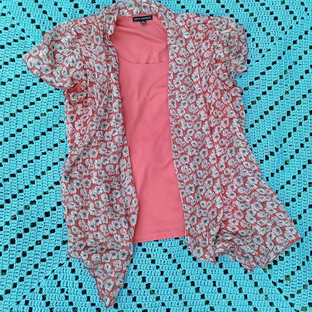 Sara Michelle Short Sleeve Blouse